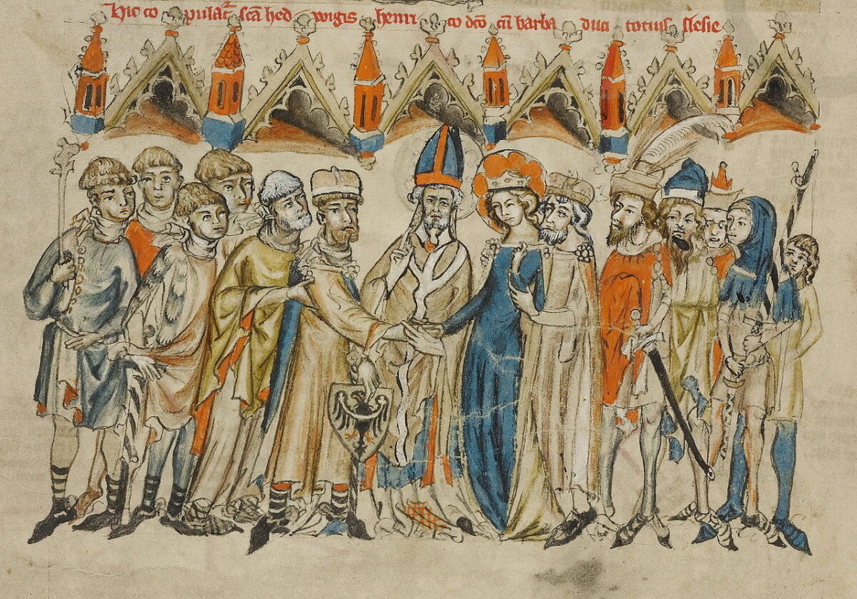 Kodeks lubiński Henry_I_the_Bearded_wedding ślub Henryka Brodatego z Jadwigą
