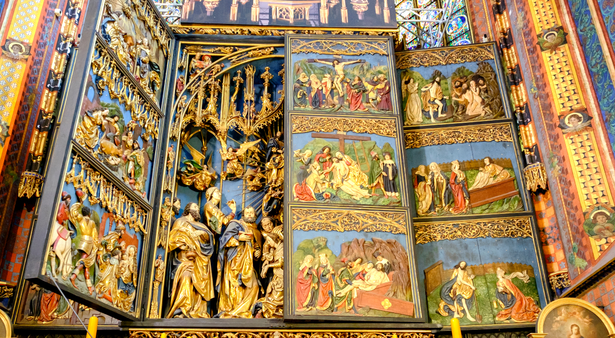 High,Altar,By,Veit,Stoss,(dates,From,1478),Church,Of
